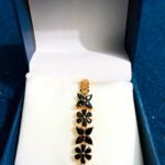 Luxe Black Blossom Bracelet
