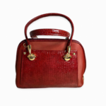 Engraved Texture Mehroon Handbag