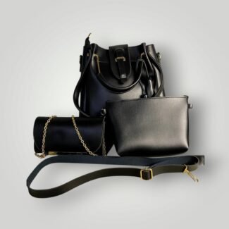 Alexa Black 3 Piece Handbag