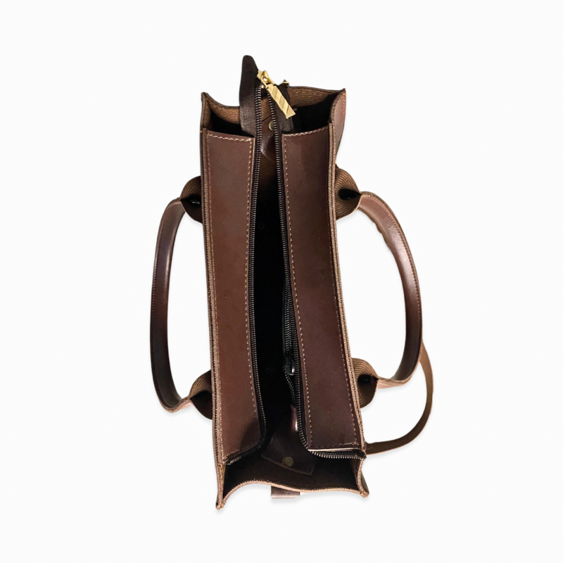 Royal Brown Torte Handbag With Strap