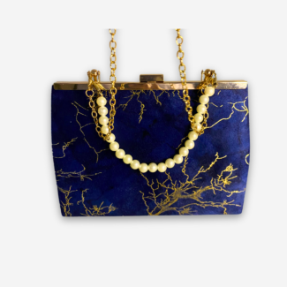 Velvety Texture Chain Shoulder Handbag