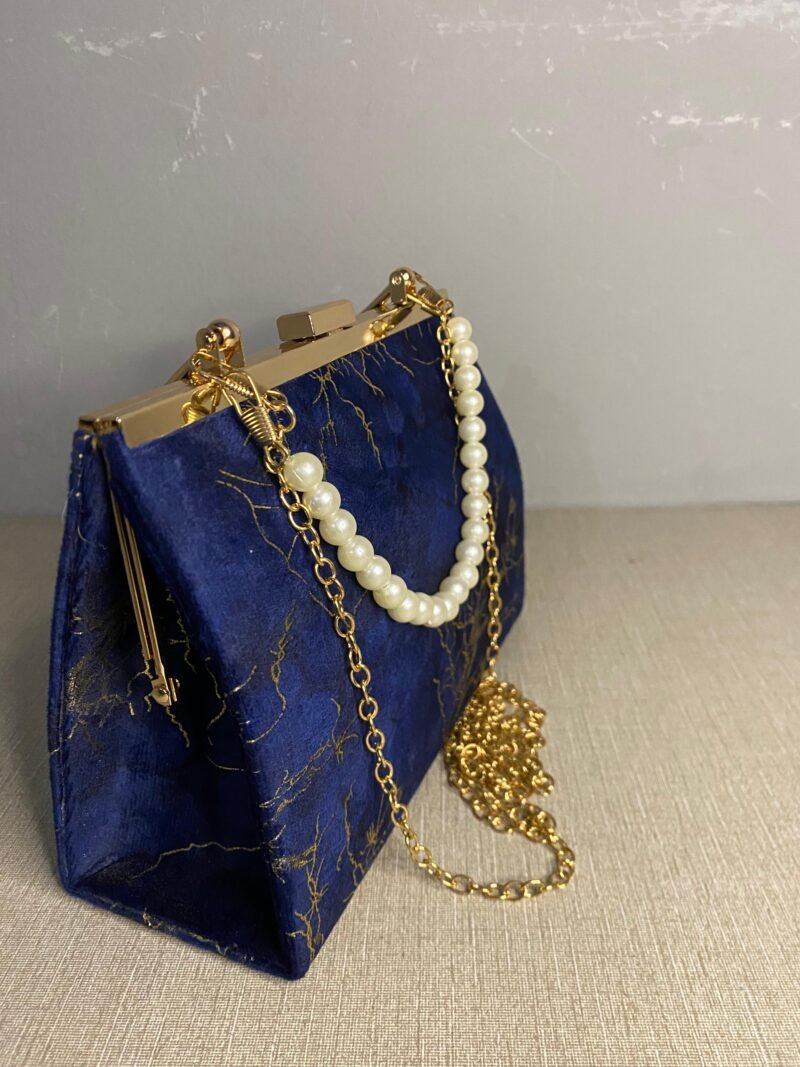 Velvety Texture Chain Shoulder Handbag